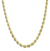 8mm Yellow Gold Custom Clasp Rope Chain