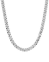 8mm Full Diamond White Gold Chain