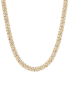 8mm Full Diamond Yellow Gold Chain