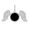 White Gold Diamond Picture Pendant with Wings