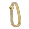 Diamond Yellow Gold Carabiner Clip