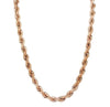 8mm Rose Gold Custom Clasp Rope Chain